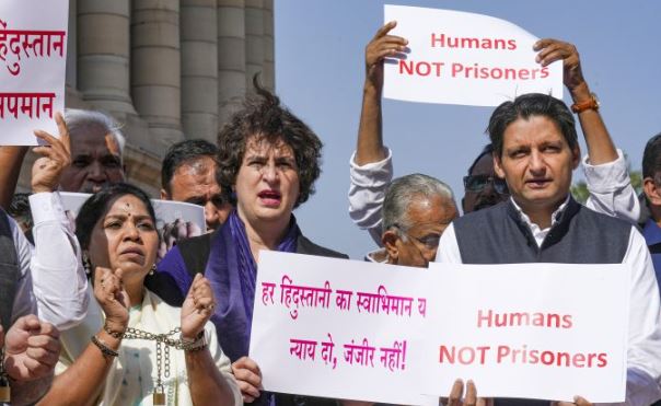 'कहा गया था मोदी-ट्रंप अच्छे दोस्त, पीएम ने ऐसा क्यों होने दिया: भारतीयों के निर्वासन पर प्रियंका | '